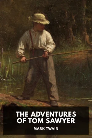 A depiction of Tom Sawyer whitewashing a fence