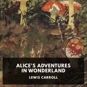 Illustration of Alice falling down the rabbit hole