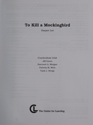 To Kill a Mockingbird book cover